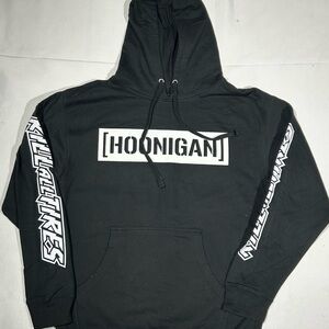 Hoonigan “Kill All Tires” Black Hoodie Size M NWOT